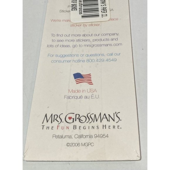 Mrs Grossman Vintage Stickers Yellow Backhoe Digger Truck Sticker Sheets New Y2K - Picture 4 of 5